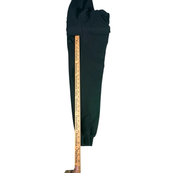 BSN Sports Womens Fleece Jogger Sweatpants XS Black Paw Print Logo Drawstring - Picture 10 of 11